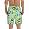 thumbnail image 3 of Easygdp Avocado and Hearts Men's Short Pajama Pants, Sleep Shorts, Household Pants, Casual Pants with Pockets - Small, 3 of 9