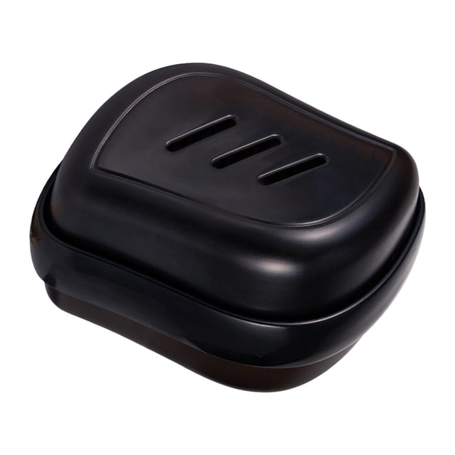 Peine 2 en 1, cepillo para champú, cepillo de silicona para masaje del cuero cabelludo. Negro