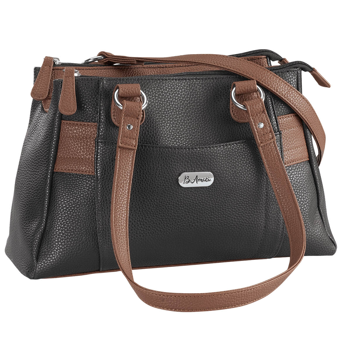 multi pocket leather purse