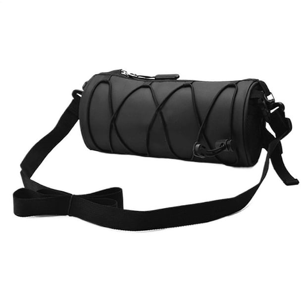 Handlebar bag, frame tube storage, waterproof bicycle bag, phone mount, black