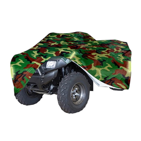 All-Weather Heavy-Duty Camouflage ATV Cover - Oxford Cloth, Waterproof, UV & Tear Resistant for Quad Bikes, with Storage Bag, Size L (200*95*106cm)