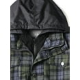 thumbnail image 3 of Ma Croix Mens Long Sleeve Padded Flannel Jacket with Hood, 3 of 6