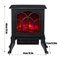 thumbnail image 2 of YIGOUMY Portable Space Heater, Realistic 3D Flame for Indoor Use Desktop Fireplace Warm Fan for Home Bedroom Bathroom, 2 of 8