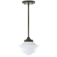 thumbnail image 6 of JONATHAN Y Kurtz 7.25" Adjustable Drop Metal/Glass LED Pendant, Oil Rubbed Bronze, 6 of 8
