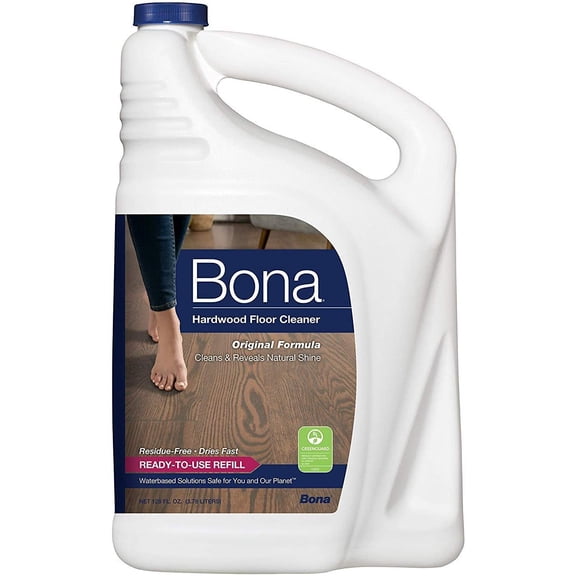 Bona Hardwood Floor Cleaner Refill, 128 Fl Oz Pack of 2