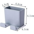 thumbnail image 3 of Cell Phone Stand For Wall Mounted, Abs Plastic Material Remote Control Holder With Hook And Charging Rack, Universal Mount Multipurpose Organizer (3 Pieces), 3 of 7