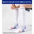 thumbnail image 2 of 6 Pairs Copper Compression Socks for Women & Men Circulation 15-20 mmhg - Better Blood Flow, Swelling, Best Support for Medical, Running, Nursing, 2 of 7