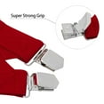 thumbnail image 2 of Buyless Fashion Trucker 2 Pack Suspenders for Men - 48" Elastic Adjustable Straps 1 1/4" - X Back - 5115-2-Red, 2 of 7
