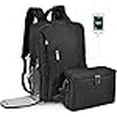 thumbnail image 3 of CADeN DSLR Camera Backpack Bag Waterproof Anti Theft with 15.6 inch Laptop Compartment, USB Charging Port, Tripod Holder, Rain Cover, Inner Case, Compatible for Sony Canon Nikon Olympus Black, 3 of 4