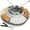 Gray, variant on Electric S'mores Station, Indoor Tabletop Marshmallow Roaster Kit, 4 Compartment Trays & 4 Forks Included, Blue