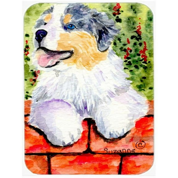 Carolines Treasures SS8849LCB Australian Shepherd Glass Cutting Board Large, 12H x 16W, multicolor