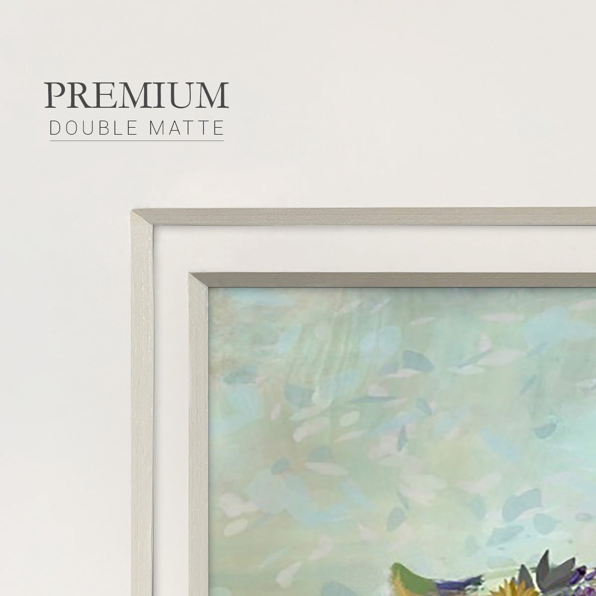 Fantastic Florals Hare, RunningPremium Framed Print
