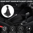 thumbnail image 2 of Unique Bargains Gear Shifter Knob W/ Cover 6 Speed Manual Stick Shifter Knob for Volkswagen Golf Jetta MK6 Faux Leather, 2 of 6