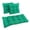 Emerald, variant on Blazing Needles Square Spun Polyester Outdoor Tufted Settee Cushions (Set of 3)