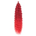 thumbnail image 1 of Peluca de 22 pulgadas de seda de alta temperatura de América Latina con cabello largo y rizado blanco y trenzas rizadas, 1 of 4
