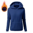 thumbnail image 6 of cocolona Womens Fleece Hoodies Winter Fuzzy Warm Hooded Sweatshirts Long Sleeve Tops Fashion Solid Color Pullover Sweaters with Pockets, 6 of 7