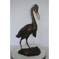 thumbnail image 2 of Nifao Great Blue Heron bronze statue – Home Decor Sculpture, 17"L x 12"W x 32"H, 2 of 10