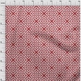 thumbnail image 4 of oneOone Tissu Flex Coton Rouge Géométrique Matériel de Couture Imprimé Tissu au Mètre 40 Pouces de Large, 4 of 4