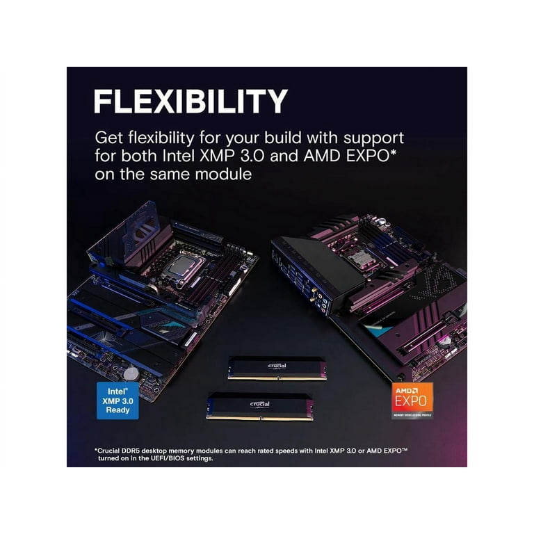Crucial Pro 32GB(16GB × 2) DDR5-6000 crucial-ddr5-pro-udimm-kit-