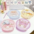 thumbnail image 2 of Alfombrilla de ratón Kawaii Sanrios con reposamuñecas, almohadilla de goma antideslizante para ordenador, Anime Kuromi Cinnamoroll My Melody, regalo de dibujos animados lindo, 2 of 4