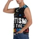 thumbnail image 3 of Fotbe I Love With Autism To The Moon And Back Men's Camiseta sin Mangas Estampada para Hombres, Playera Casual para Gimnasio, Entrenamiento, Playa-X-Large, 3 of 7