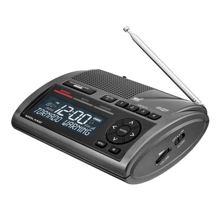 Midland WR400 utilizes Digital S.A.M.E. (Specific Area Message Encoding) Technology, USB Output New