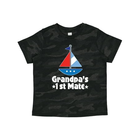 

Inktastic Grandpas First Mate Nautical Sailboat Gift Toddler Boy Girl T-Shirt