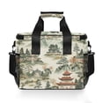 thumbnail image 7 of FORMRS Insulated Cooler Bag 24 Cans Capacity Soft Leakproof Lunch Box with Side Pockets, Green Mountain Pattern, 7 of 7
