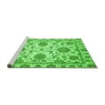 thumbnail image 2 of Ahgly Company Machine Washable Indoor Square Oriental Green Modern Area Rugs, 7' Square, 2 of 4