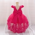 thumbnail image 6 of WOYY Infant Girls Lace Mesh Wedding Bridesmaid Dress Birthday Party Pageant Gown, Sizes 18-24M, 6 of 6