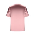 thumbnail image 6 of Paiwinds Women's V-Neck Short Sleeve Satin Blouse Business Casual Wear Soft Polyester Work T-Shirt Top, 6 of 9