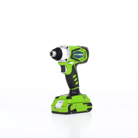 Greenworks 24V Cordless Impact Driver, 2.0 AH Battery Included