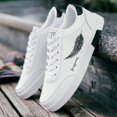 thumbnail image 2 of Zapatos informales para Hombre, verano 20224, blanco nuevo, Zapatos deportivos, Zapatos planos ligeros y cómodos, zapatillas de tenis para Hombre, Zapatos para Hombres, 2 of 5