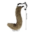 thumbnail image 3 of Event & Party, Halloween 3D Cute Animal Tail Pendant Women Holder Pompoms Tail Fashionable Hairy Tail 50cm Halloween Plush Tail, Home Decor, 3 of 5