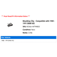 thumbnail image 2 of Moulding Clip - Compatible with 1988 - 1991 BMW M3 1989 1990, 2 of 2