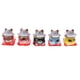 thumbnail image 2 of Juego de 5 estatua de gatitos, gato de la , modelo de animal, estatuilla interior, decoración de coche Baoblaze Juguete del gato de la fortuna de la porcelana, 2 of 8