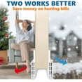 thumbnail image 2 of 2Pack Under Door Draft Stopper, Home Essentials, Weather Stripping Door Seal, Bottom of Door Sweep, Garage Window Blocker Noise Dust Insulation Draft Guard, 39" L, Black, 2 of 14