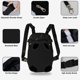 thumbnail image 3 of Mochila transportadora para perros con patas para mascotas, bolsa de viaje para gatos, mochilas ajustables para cachorros, portadores de manos libres (pequeño, negro), 3 of 5