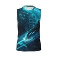 thumbnail image 6 of Lsque Futuristic Jet Ski Adventure Print Men's Cotton Blend Sleeveless Muscle Shirts (S-3XL)- Moisture Wicking, Odor Protection, UPF 30+,XX-Large, 6 of 8