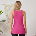 thumbnail image 5 of Vafful Women Tank Tops V Neck Summer Slim Slim Stretch Workout Sleeveless Tops Ribbed Racerback Blouses S-XXL, 5 of 8