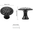thumbnail image 2 of 16Pcs Black Cabinet Door Handle, Round Drawer Knobs, Single Hole Cupboard Handle, 2 of 5