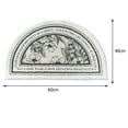 thumbnail image 4 of facefd Floor Rug Soft Indoor Decor Wide Applications for Kitchen Doorway Bedroom Flower Semi-circle, 4 of 9
