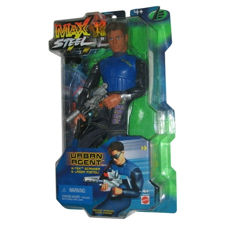 Max Steel Urban Agent (2001) Mattel Figure w/ N-Tek Scanner & Laser