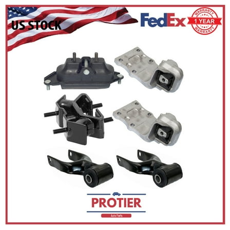Engine & Trans Mount Set 6PCS for Buick Sport Utility Chevrolet Pontiac Aztek Uplander Rendezvous SaturnRelay Van Terraza V6 3.4l V6 3.9l 237ci 207ci V6 3.5l 213ci V6 3.6l 217ci 2001- 2007