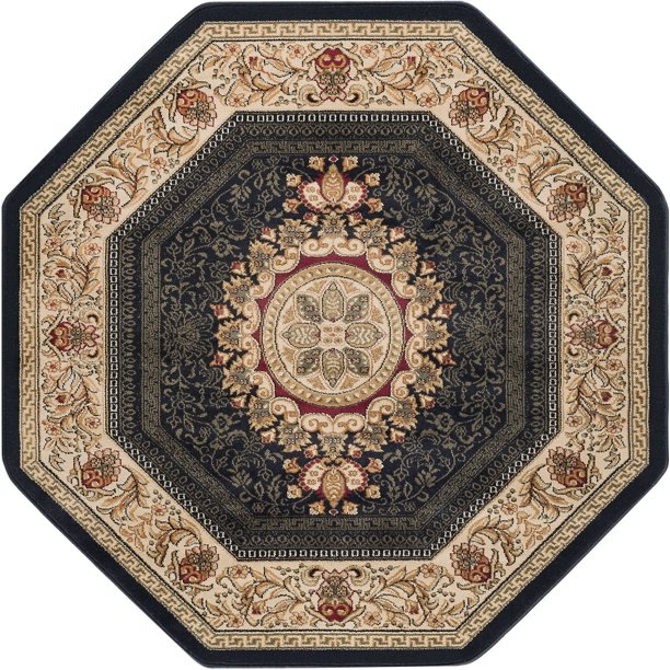Tayse Sns468oct Sensation Jayden 8' X 8' Traditional Oriental Octagonal