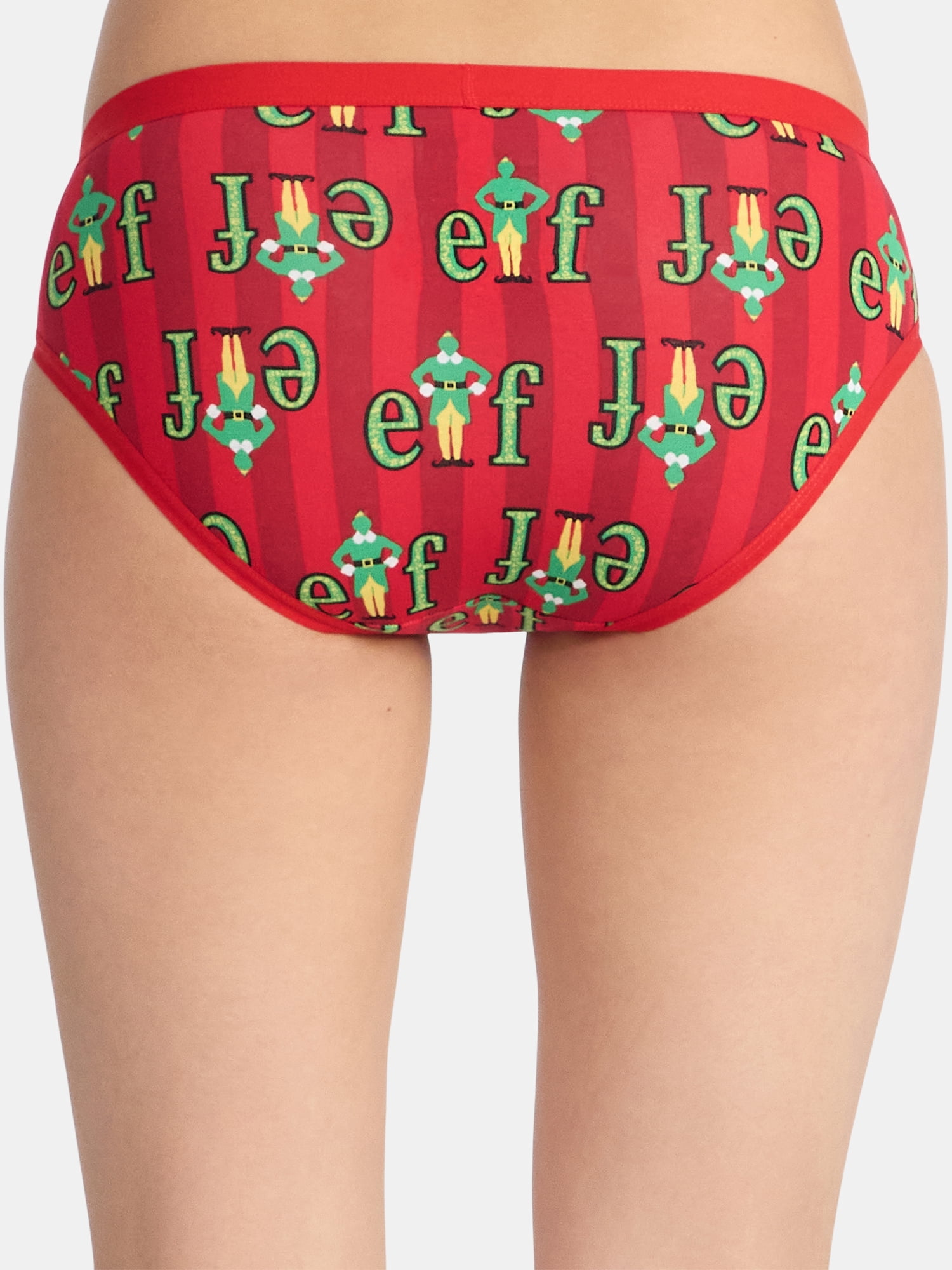 Warner Bros Buddy the Elf Women's Christmas Hipster Panties, 3-Pack, Sizes S-XXL
