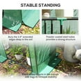 thumbnail image 6 of Outsunny 3 Tire Lean-to Greenhouse, Portable Small Greenhouse with PE Cover, 2 Roll-Up Zippered Doors, Green, 6 of 9