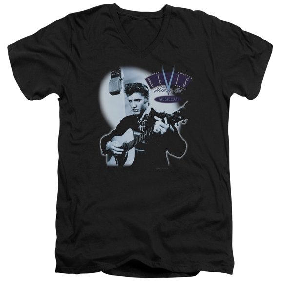 Elvis Presley - Hillbilly Cat - Slim Fit V Neck Shirt - XX-Large