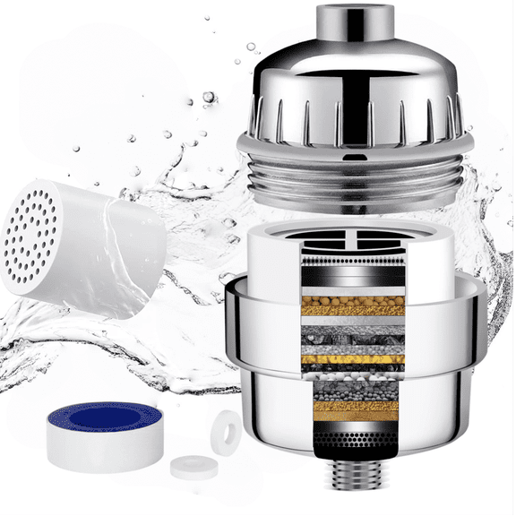 Charcrocsm 36-Stage Shower Filter, 2 Replacement Cartridges
