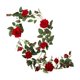 thumbnail image 2 of Arts Artificial Floral Flower Garland 6 FT Rose Vine Hanging Rose Garland para el día de San Valentín Boda Centro de Decoración de Rojo 10cm Macarena Vid de rosa falsa, 2 of 8
